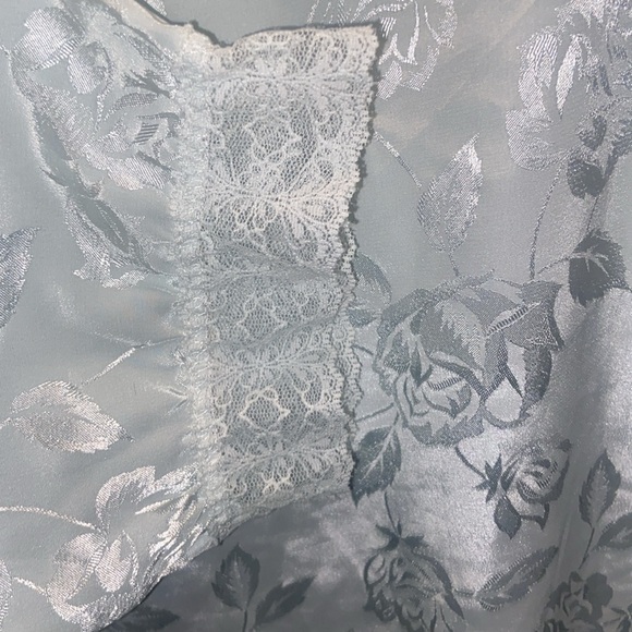 Elegant St Michael vintage jacquard print lace detail long sleeve knee length - Picture 8 of 8